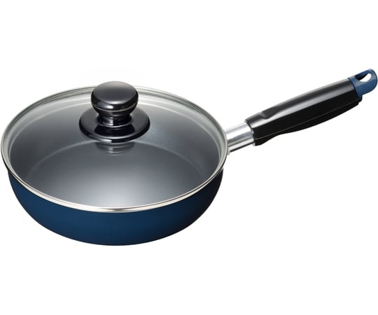 スティージーII IH対応ガラス蓋付フライパン18cm　MB-2373